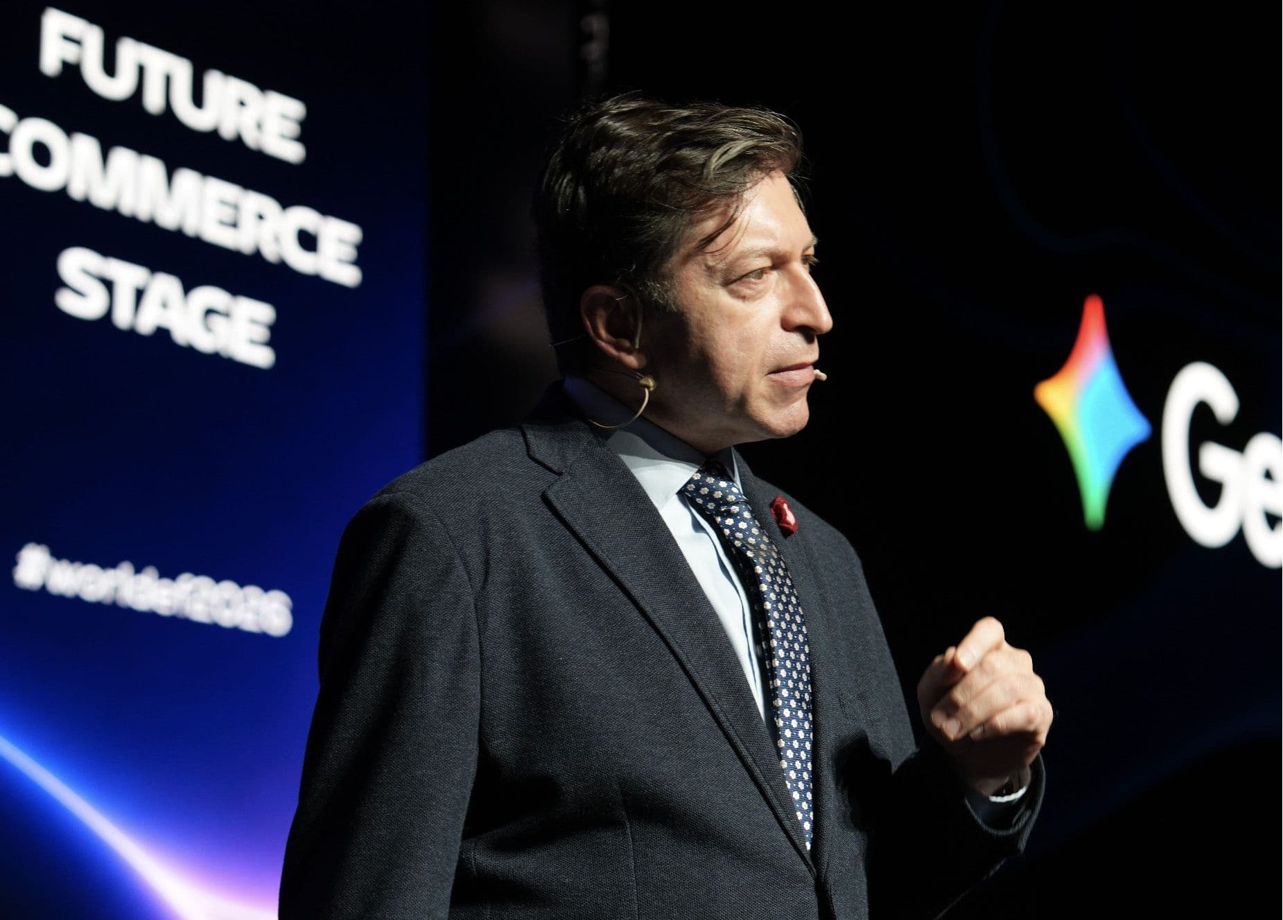 Speaker on the WORLDEF main stage