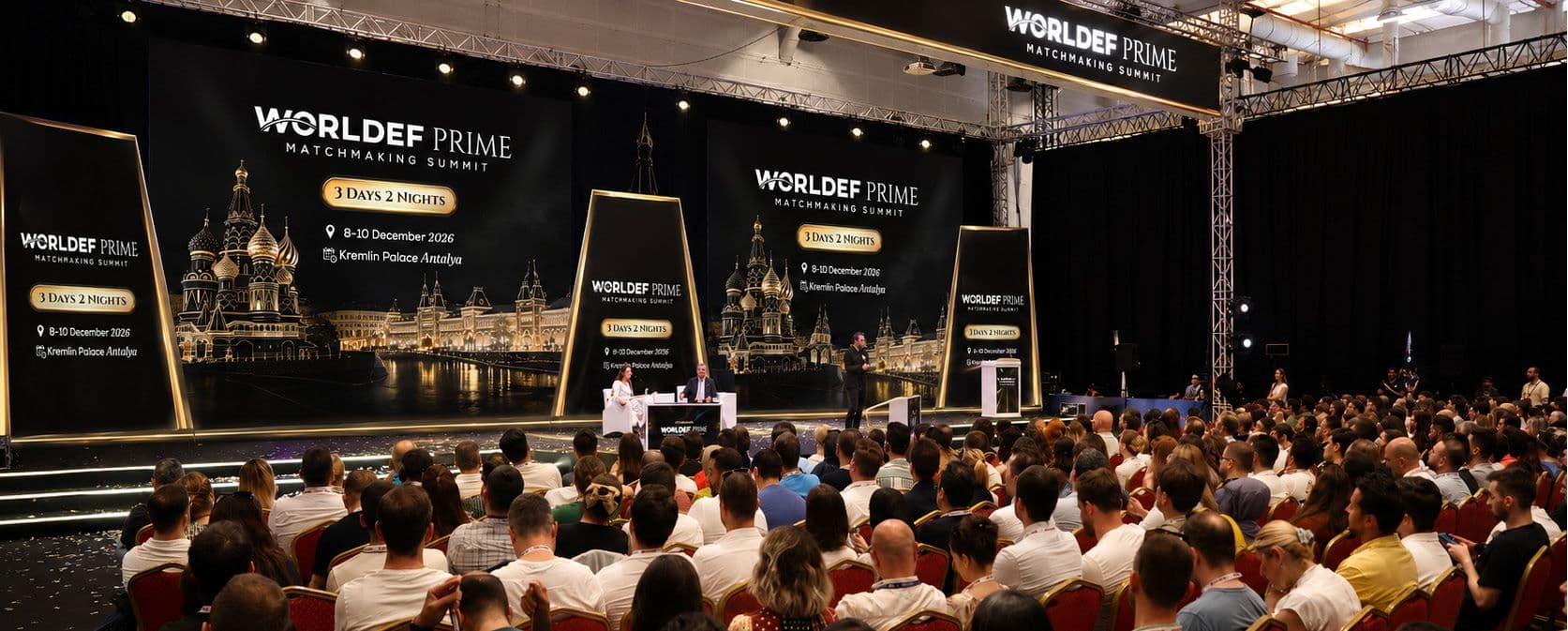 WORLDEF main stage with a full audience